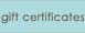 gift certificates